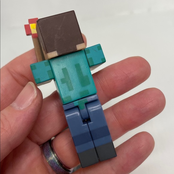 Minecraft Series 3 Overworld Steve With Minecart Action Figure - Picture 4 of 11